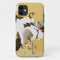 Japanische Flock Cranes Vintag Bird Rich Classic