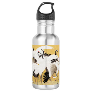 Japanische Flock Cranes Vintag Bird Rich Classic Edelstahlflasche