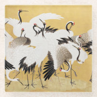 Japanische Flock Cranes Vintag Bird Rich Classic