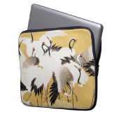 Japanische Flock Cranes Vintag Bird Rich Classic Laptopschutzhülle (Vorderseite Links)