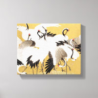 Japanische Flock Cranes Vintag Bird Rich Classic