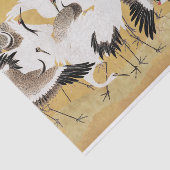 Japanische Flock Cranes Vintag Bird Rich Classic Seidenpapier (Ausschnitt)