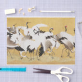 Japanische Flock Cranes Vintag Bird Rich Classic Seidenpapier (Handwerk)