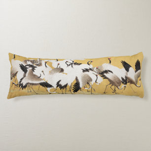 Japanische Flock Cranes Vintag Bird Rich Classic Seitenschläferkissen