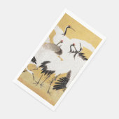 Japanische Flock Cranes Vintag Bird Rich Classic Serviette (Ecke)
