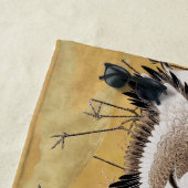 Japanische Flock Cranes Vintag Bird Rich Classic Strandtuch (Beispiel)