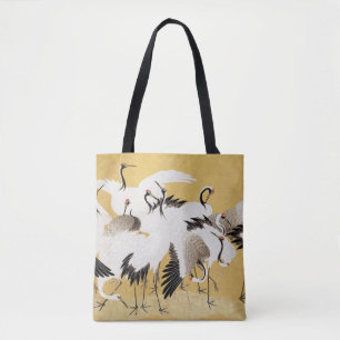 Japanische Flock Cranes Vintag Bird Rich Classic Tasche
