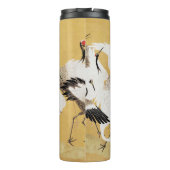 Japanische Flock Cranes Vintag Bird Rich Classic Thermosbecher (Rückseite)