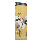 Japanische Flock Cranes Vintag Bird Rich Classic Thermosbecher (Nach rechts gedreht)