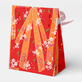 Japanische florale Kimono Muster Spring Geschenkschachtel (Rückseite)