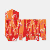 Japanische florale Kimono Muster Spring Geschenkschachtel (Ungefaltet)