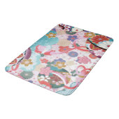 Japanische florale Large Soft Bath Mat Design Badematte (Schrägansicht)