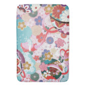 Japanische florale Large Soft Bath Mat Design Badematte (Vorderseite Vertikal)