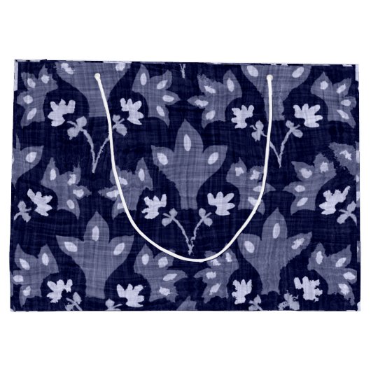 JAPANISCHE FLORALPATTER CUSTOM GIFT BAG GROßE GESCHENKTÜTE (Rückseite)