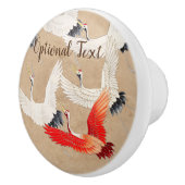 Japanische Flugkrane Keramikknauf (Rechts)