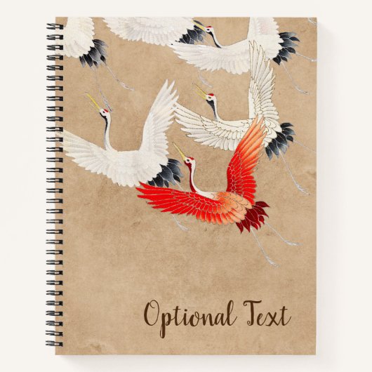 Japanische Flugkrane Notizblock (Vorderseite)