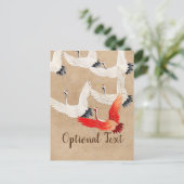 Japanische Flugkrane Postkarte (Stehend Vorderseite)
