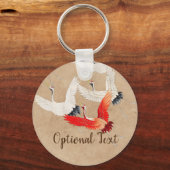 Japanische Flugkrane Schlüsselanhänger (Vorderseite)