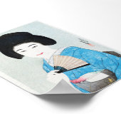Japanische Frau (1929) von Yamanaka Kodō Poster (Ecke)