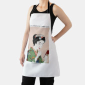 Japanische Frau, die Rouge bewirbt - Goyō Hashiguc Schürze (InSitu)