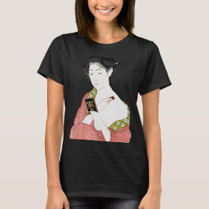 Japanische Frau Geisha Shin hanga Ukiyo e Japanisc T-Shirt
