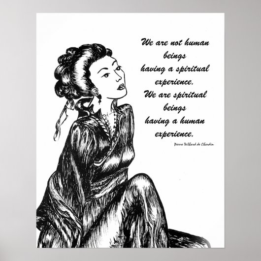 Japanische Frau geisha zeichne Stift und Tinte Poster (Vorne)