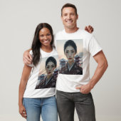 Japanische Frau in Kimono T-Shirt (Unisex)