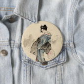Japanische Frau Knopf Button (Beispiel)