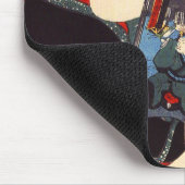 Japanische Frau lesen2 Mousepad (Ecke)