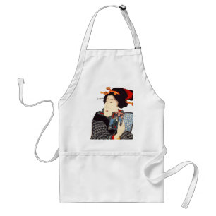 Japanische Frau lesen2 Schürze