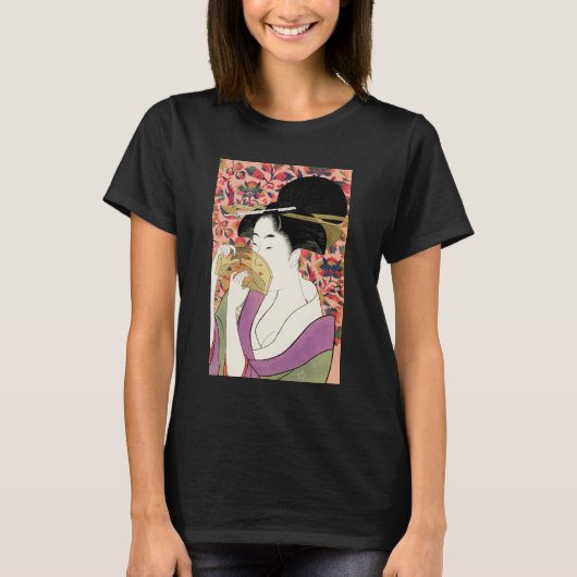 JAPANISCHE FRAU MIT COMB T-Shirt (Vorderseite)