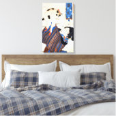 Japanische Frau mit Katze, Utagawa Kuniyoshi Leinwanddruck (Insitu (Schlafzimmer))