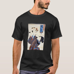 Japanische Frau mit Katze, Utagawa Kuniyoshi T-Shirt
