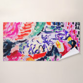 Japanische Frau neben dem Wasser, Matisse Badehandtuch (Badehandtuch)