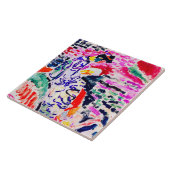 Japanische Frau neben dem Wasser, Matisse Fliese (Seite)