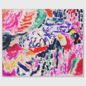 Japanische Frau neben dem Wasser, Matisse Geschenkpapier (Flach)