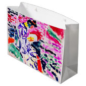 Japanische Frau neben dem Wasser, Matisse Große Geschenktüte (Rückseite Schrägansicht)