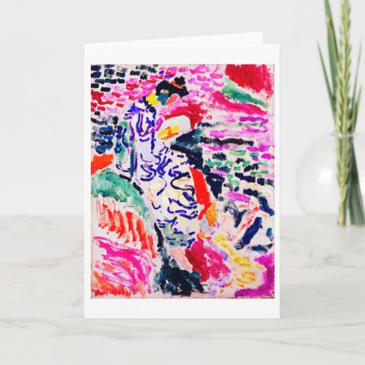Japanische Frau neben dem Wasser, Matisse Karte (Vorderseite)