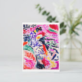 Japanische Frau neben dem Wasser, Matisse Postkarte (Stehend Vorderseite)