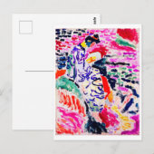Japanische Frau neben dem Wasser, Matisse Postkarte (Vorne/Hinten)