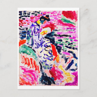 Japanische Frau neben dem Wasser, Matisse Postkarte
