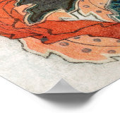 Japanische Frau von Katsushika Hokusai Poster (Ecke)