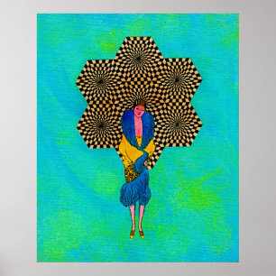 Japanische Frau von Michael Moffa Poster