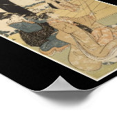 Japanische Frauen, die Bogenschießen c praktiziere Poster (Ecke)