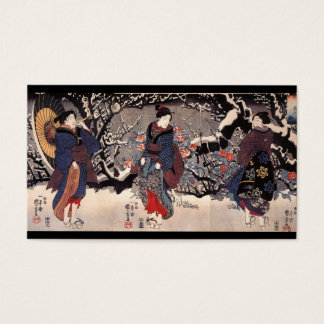 Japanische Frauen im Schnee c. 1800