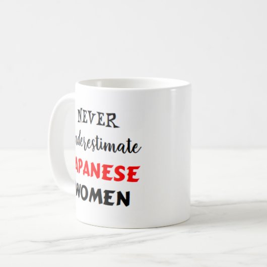 japanische Frauen Kaffeetasse (Vorderseite Links)