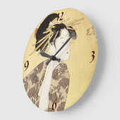 Japanische Frauen-Wanduhr Große Wanduhr (Winkel)
