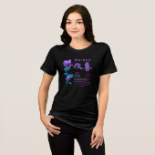 Japanische Frauenfigur "Kaizen" T - Shirt (Vorderseite voll)
