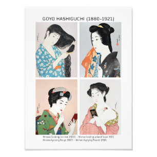 Japanische Frauenporträts - Goyō Hashiguchi Fotodruck