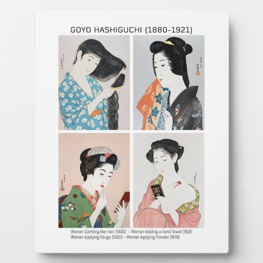 Japanische Frauenporträts - Goyō Hashiguchi Fotoplatte (Vorderseite)